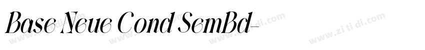 Base Neue Cond SemBd字体转换